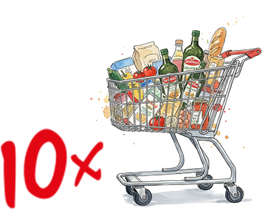 Einkaufswagen – Einkaufsgutscheine